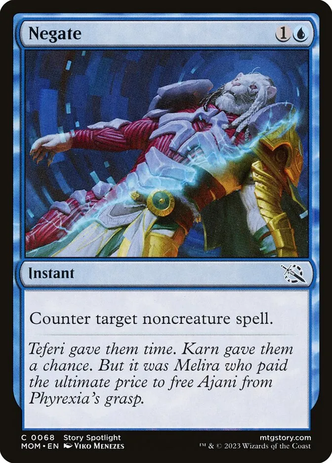 2023 March of the Machine Negate #68 common card image