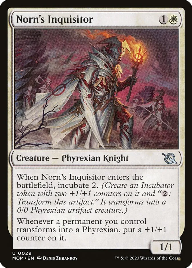 2023 March of the Machine Norn's Inquisitor uncommon #29 uncommon card image