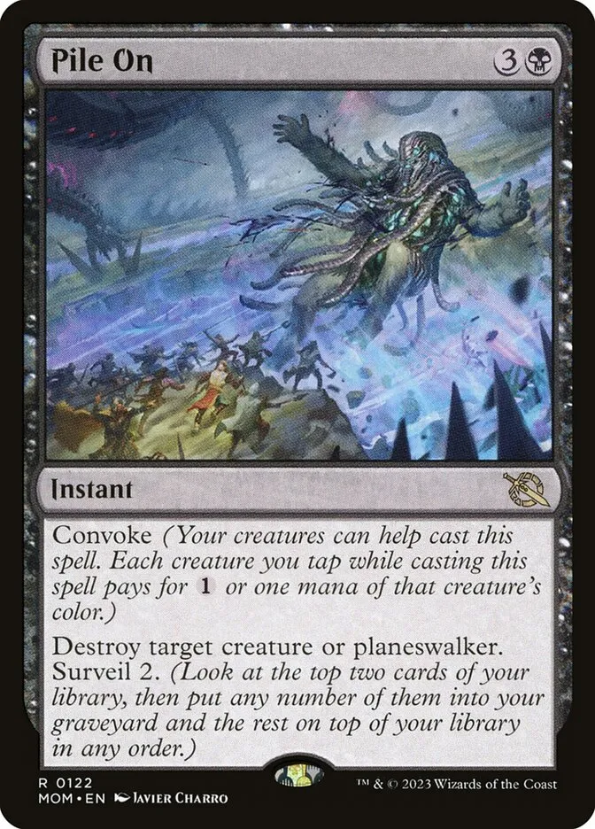 2023 March of the Machine Pile On #122 rare card image