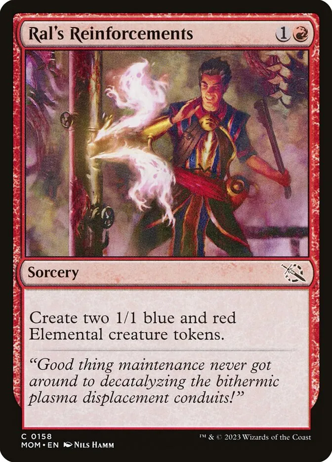 2023 March of the Machine Ral's Reinforcements #158 common card image