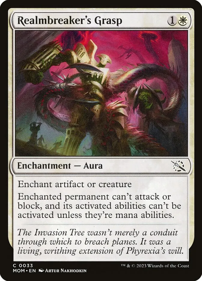 2023 March of the Machine Realmbreaker's Grasp #33 common card image