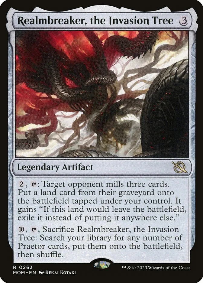 2023 March of the Machine Realmbreaker, the Invasion Tree #263 rare card image