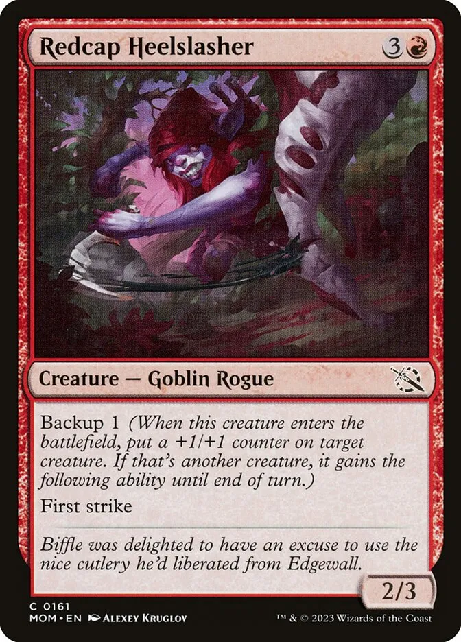 2023 March of the Machine Redcap Heelslasher common #161 common card image