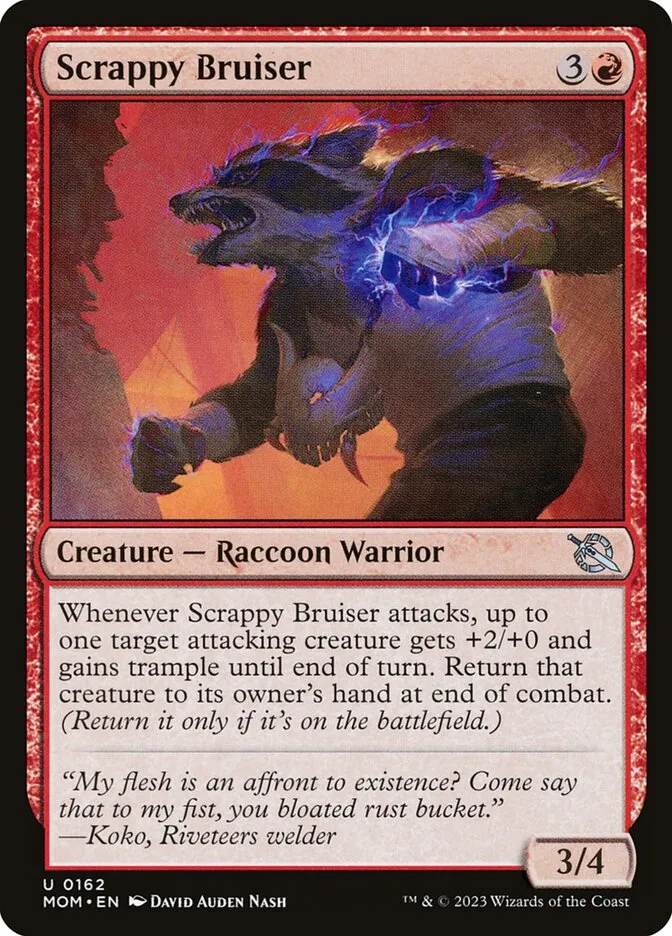 2023 March of the Machine Scrappy Bruiser uncommon #162 uncommon card image
