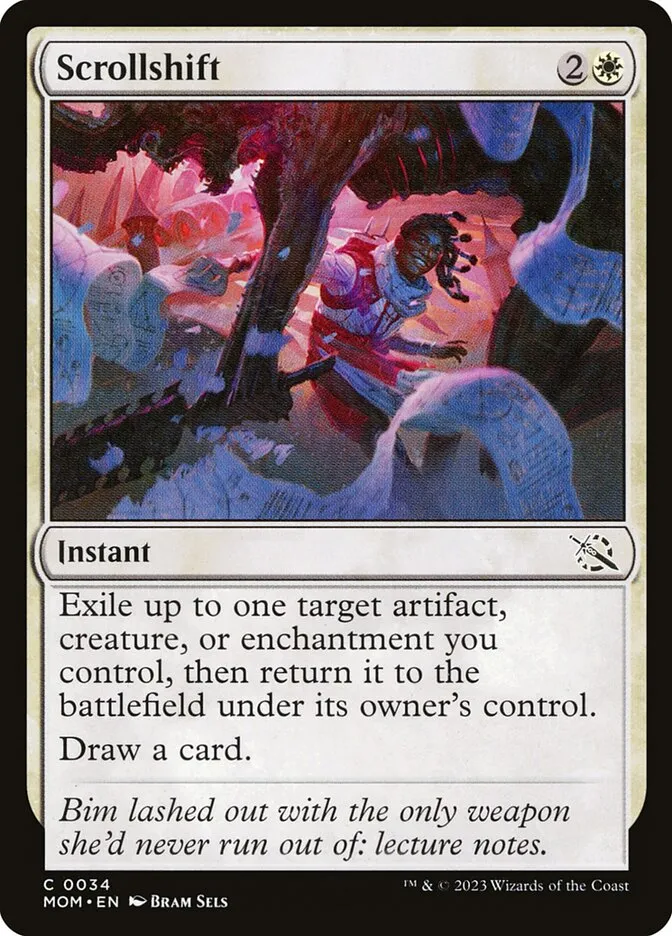 2023 March of the Machine Scrollshift common #34 common card image