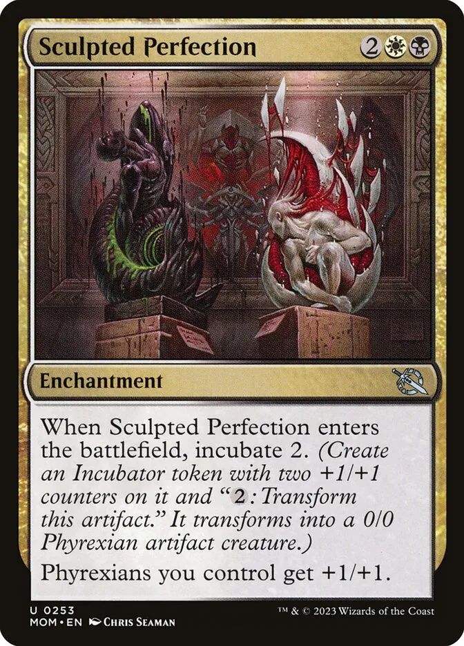 2023 March of the Machine Sculpted Perfection uncommon #253 uncommon card image