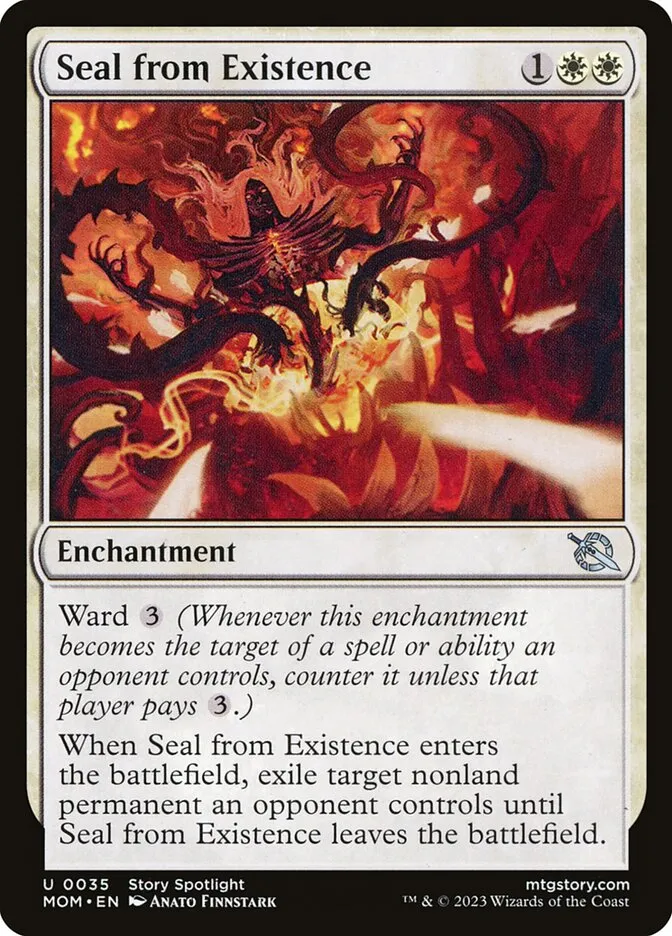 2023 March of the Machine Seal from Existence uncommon #35 uncommon card image