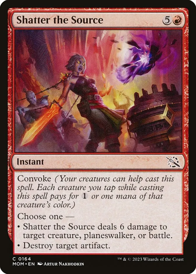 2023 March of the Machine Shatter the Source #164 common card image