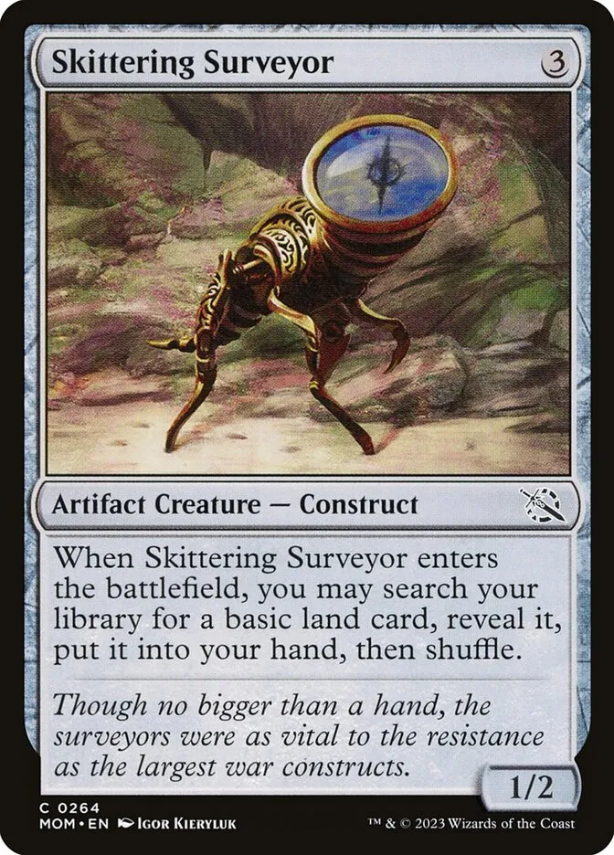 2023 March of the Machine Skittering Surveyor #264 common card image