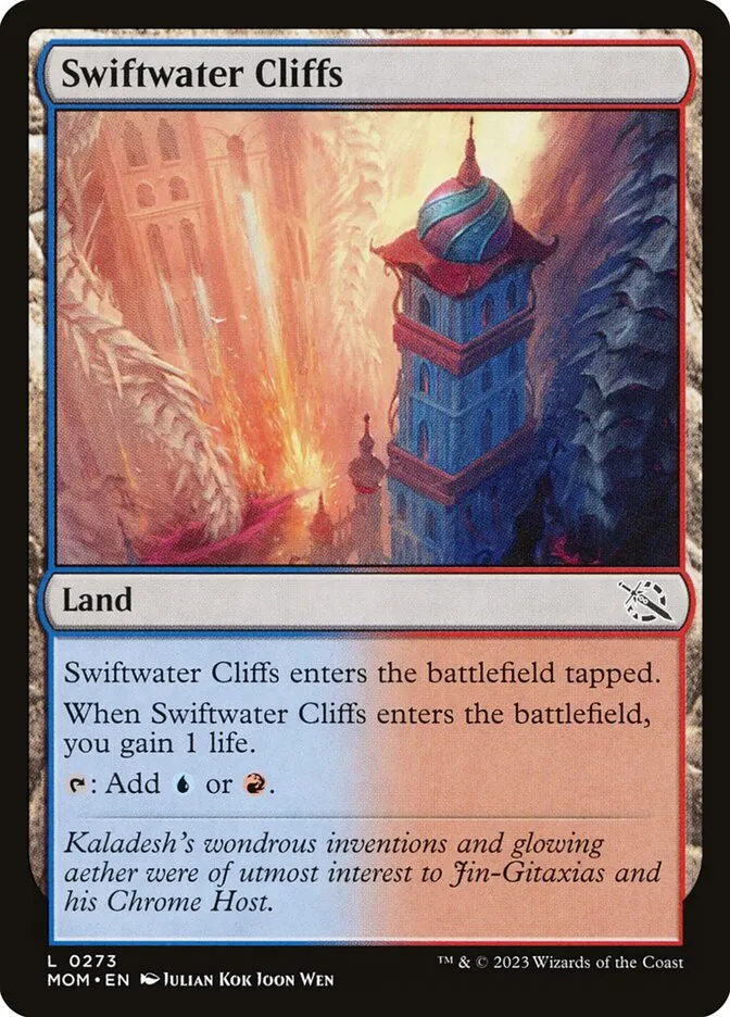 2023 March of the Machine Swiftwater Cliffs #273 common card image
