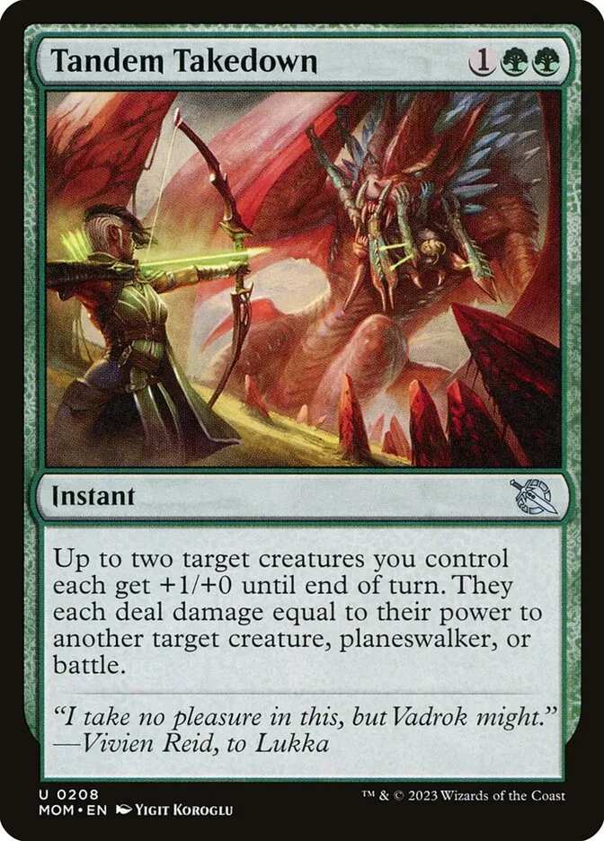 2023 March of the Machine Tandem Takedown uncommon #208 uncommon card image
