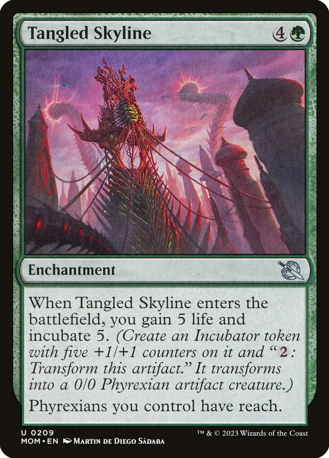 2023 March of the Machine Tangled Skyline uncommon #209 uncommon card image