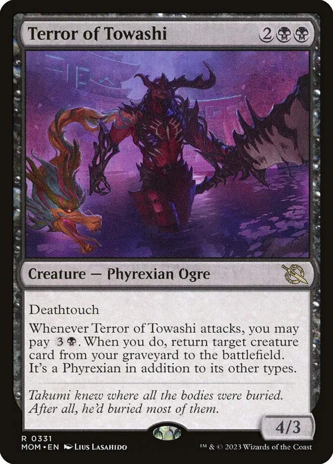 2023 March of the Machine Terror of Towashi #331 rare card image