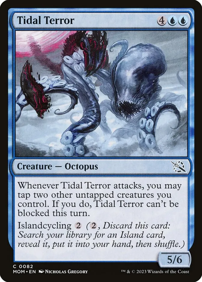 2023 March of the Machine Tidal Terror #82 common card image