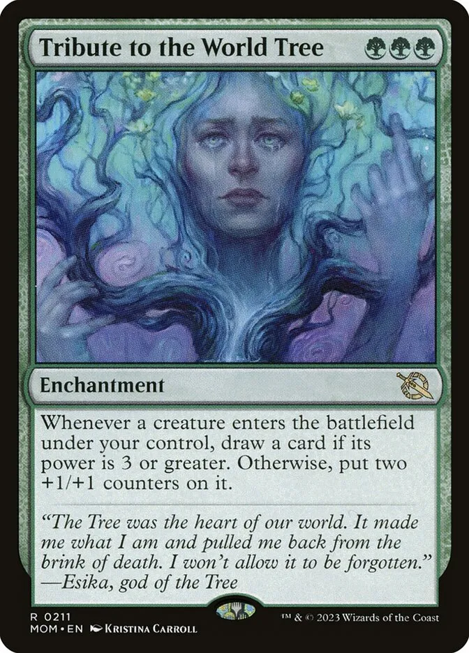 2023 March of the Machine Tribute to the World Tree #211 rare card image