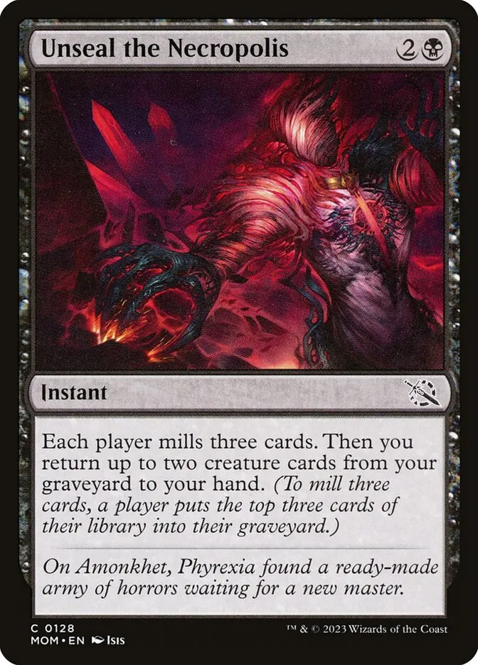 2023 March of the Machine Unseal the Necropolis #128 common card image