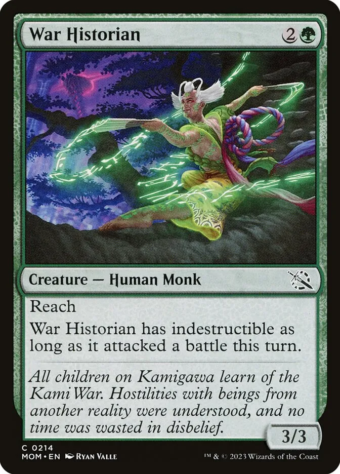 2023 March of the Machine War Historian common #214 common card image