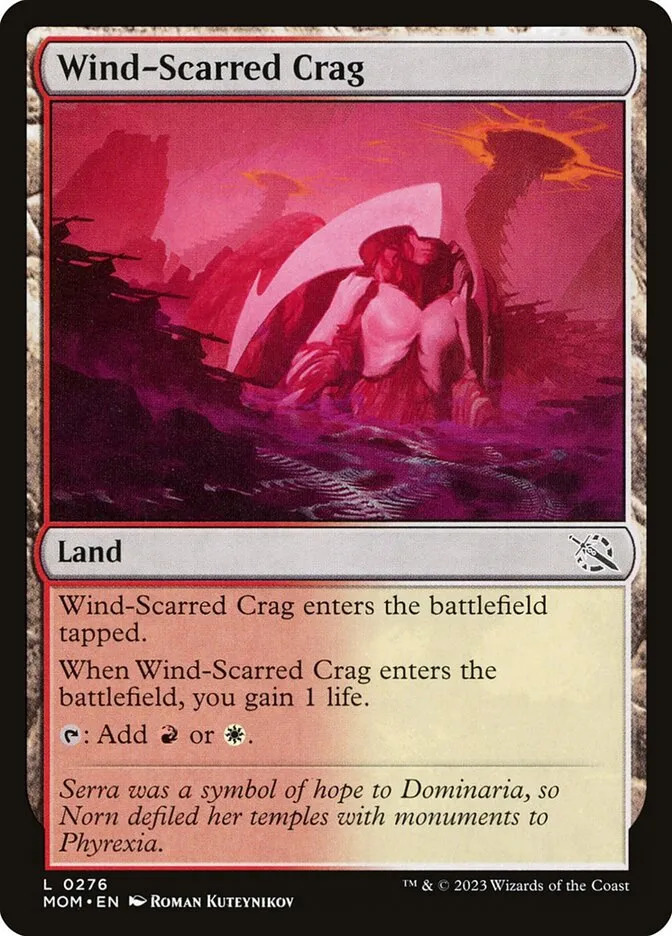 2023 March of the Machine Wind-Scarred Crag #276 common card image