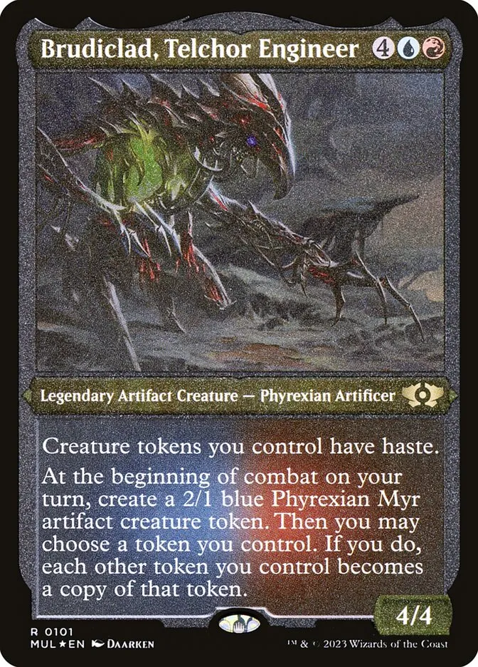 2023 Multiverse Legends Brudiclad, Telchor Engineer rare #101 rare card image