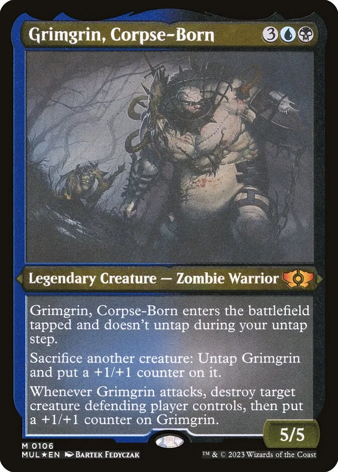 2023 Multiverse Legends Grimgrin, Corpse-Born mythic #106 mythic card image