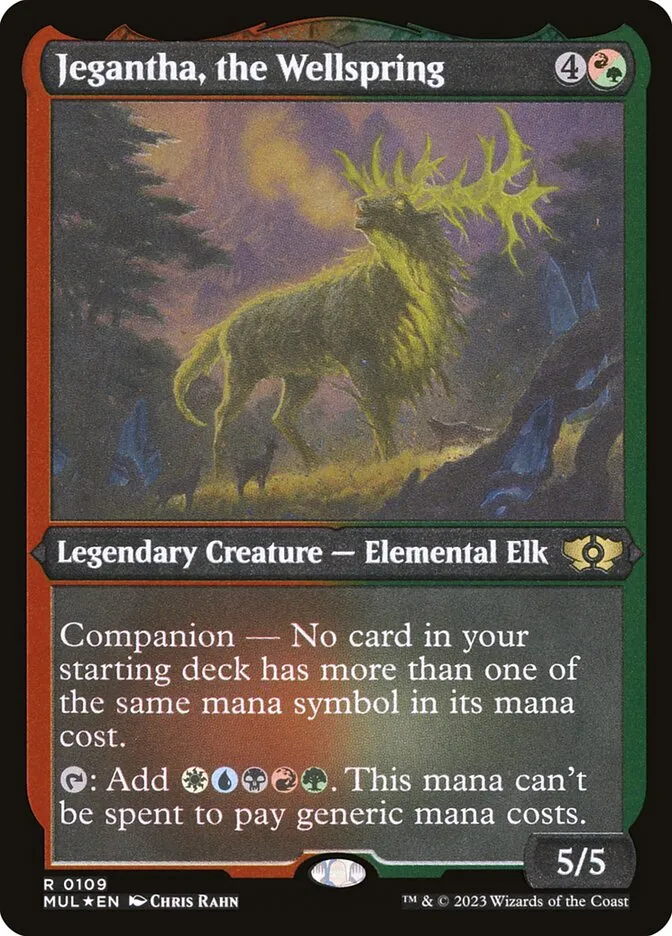 2023 Multiverse Legends Jegantha, the Wellspring #109 rare card image