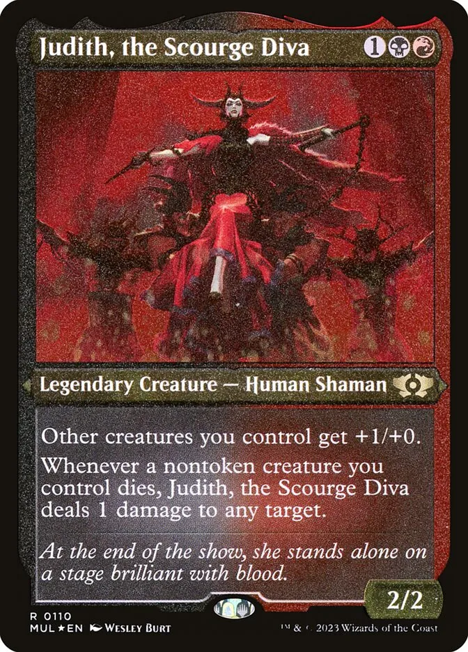 2023 Multiverse Legends Judith, the Scourge Diva #110 rare card image
