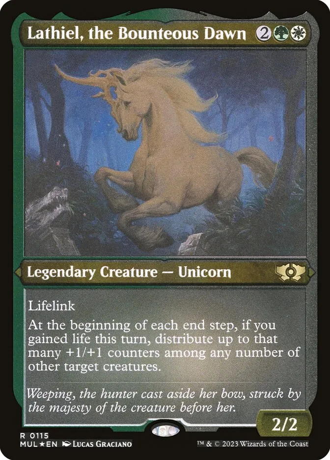 2023 Multiverse Legends Lathiel, the Bounteous Dawn #115 rare card image