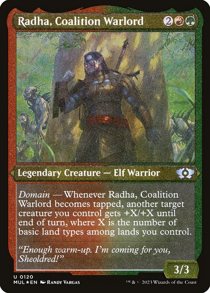 2023 Multiverse Legends Radha, Coalition Warlord #120 uncommon card image
