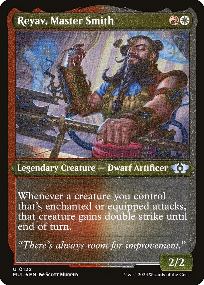 2023 Multiverse Legends Reyav, Master Smith uncommon #122 uncommon card image