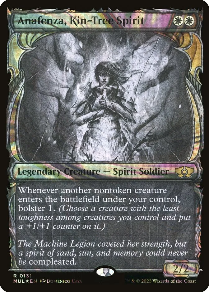 2023 Multiverse Legends Anafenza, Kin-Tree Spirit [Serialized] rare #131 rare card image
