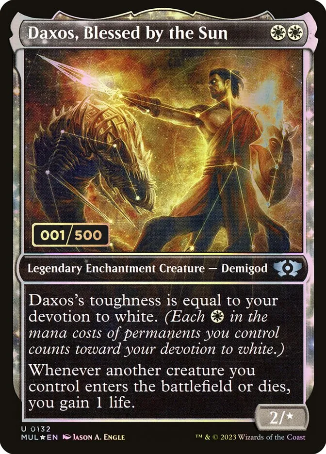 2023 Multiverse Legends Daxos, Blessed by the Sun #132z uncommon card image