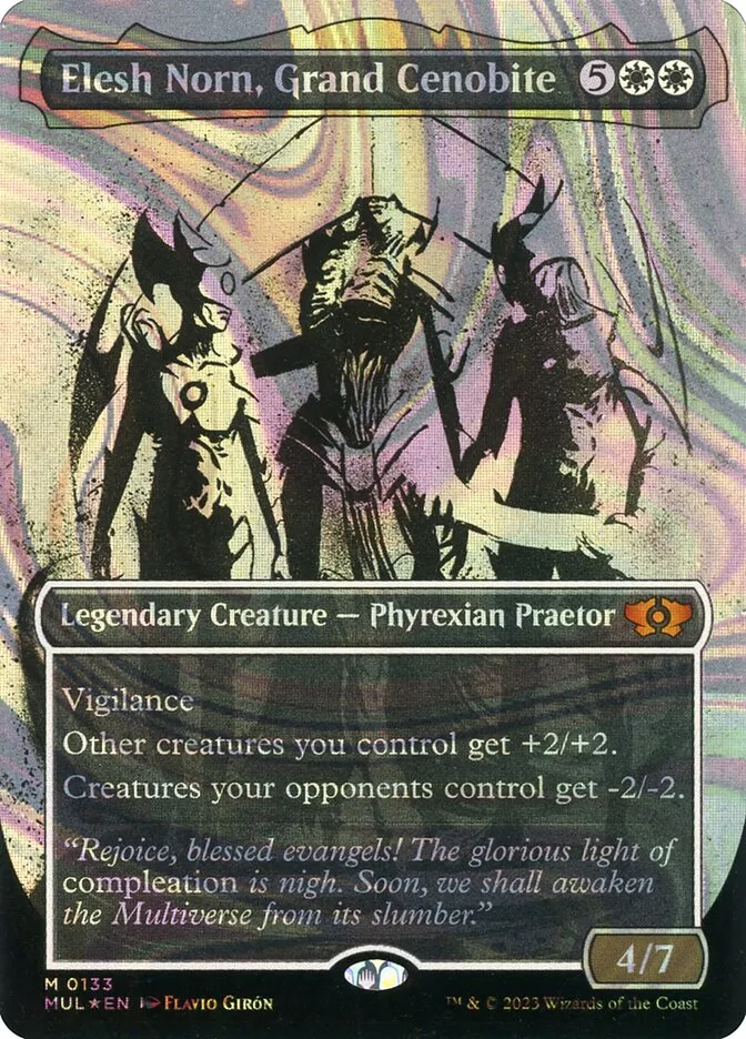 2023 Multiverse Legends Elesh Norn, Grand Cenobite [Serialized] mythic #133 mythic card image