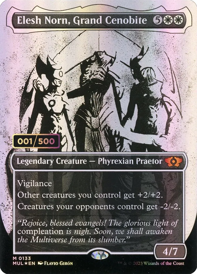 2023 Multiverse Legends Elesh Norn, Grand Cenobite #133z mythic card image