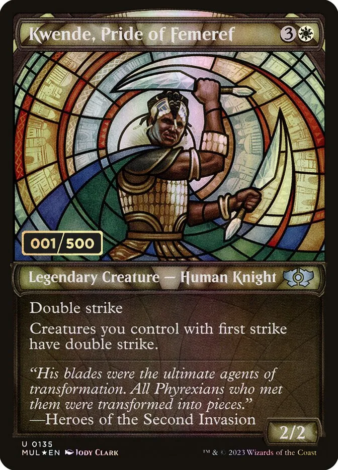 2023 Multiverse Legends Kwende, Pride of Femeref #135z uncommon card image