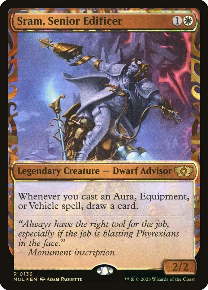 2023 Multiverse Legends Sram, Senior Edificer [Serialized] rare #136 rare card image