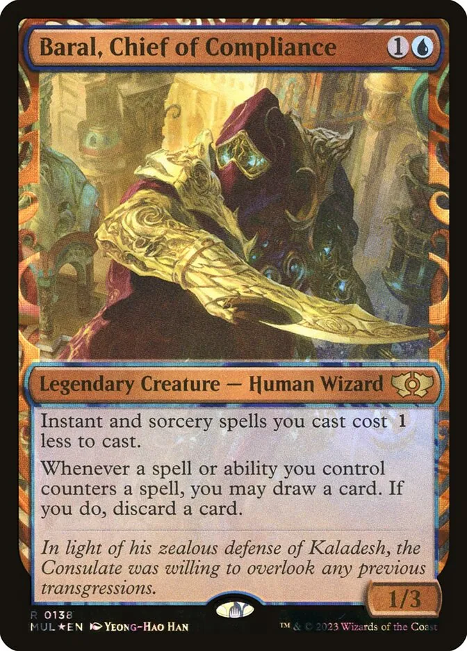 2023 Multiverse Legends Baral, Chief of Compliance [Serialized] rare #138 rare card image
