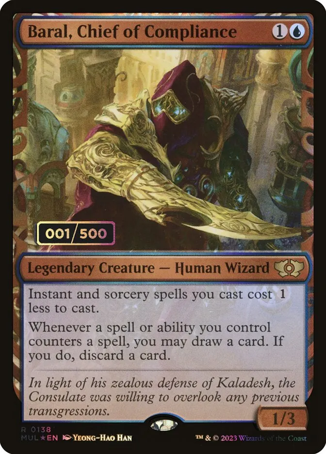 2023 Multiverse Legends Baral, Chief of Compliance #138z rare card image