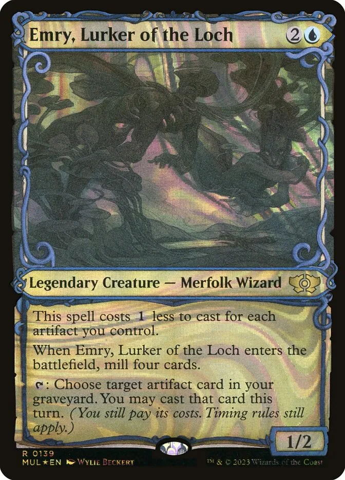 2023 Multiverse Legends Emry, Lurker of the Loch [Serialized] rare #139 rare card image