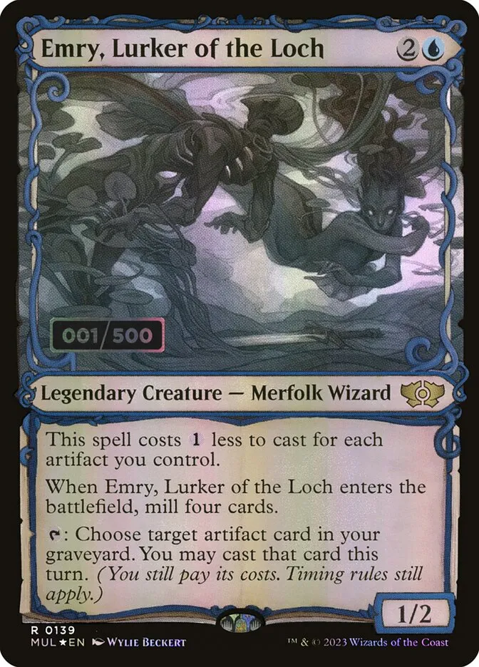 2023 Multiverse Legends Emry, Lurker of the Loch #139z rare card image