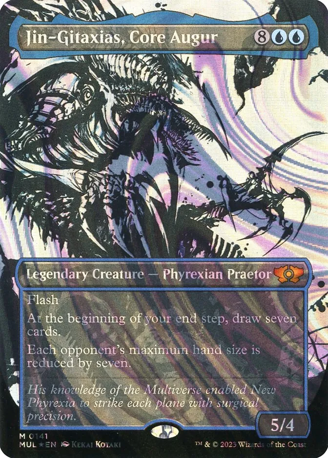 2023 Multiverse Legends Jin-Gitaxias, Core Augur [Serialized] mythic #141 mythic card image