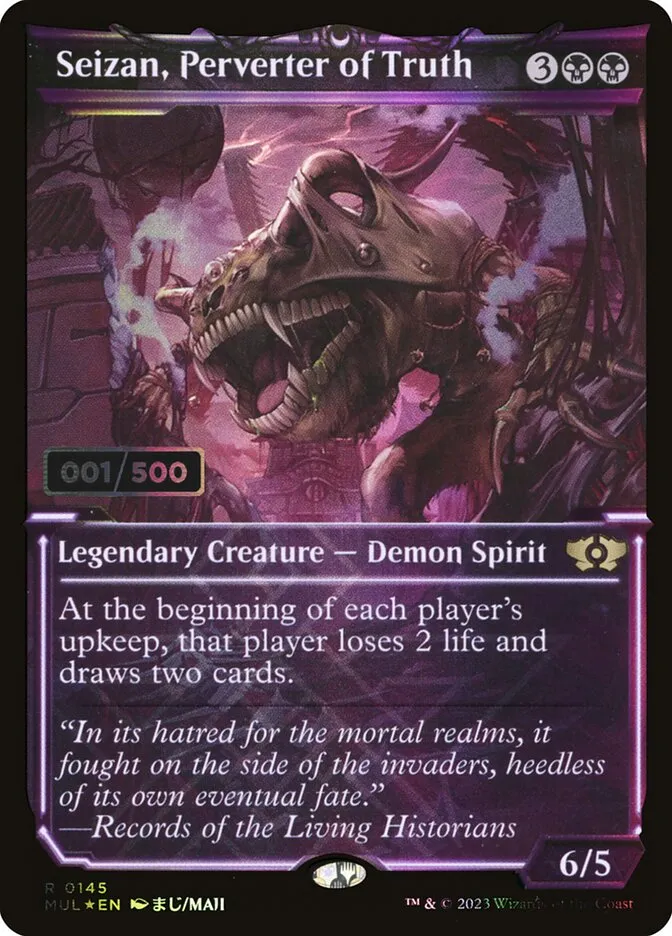 2023 Multiverse Legends Seizan, Perverter of Truth #145z rare card image