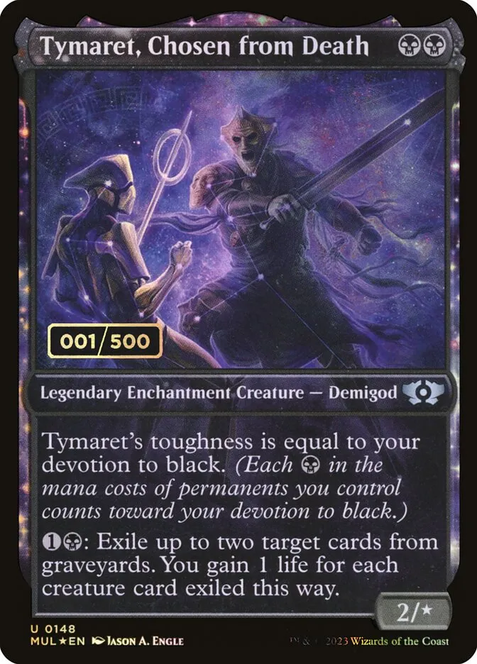 2023 Multiverse Legends Tymaret, Chosen from Death #148z uncommon card image