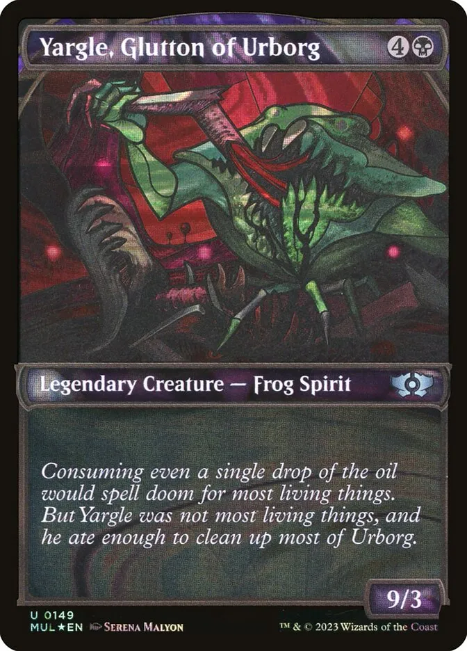 2023 Multiverse Legends Yargle, Glutton of Urborg [Serialized] uncommon #149 uncommon card image