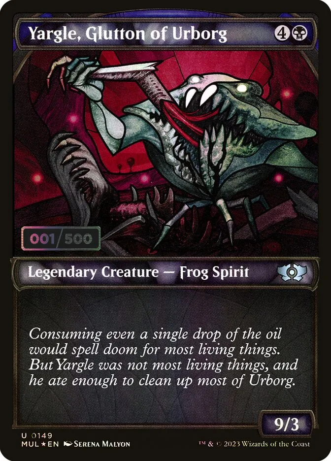 2023 Multiverse Legends Yargle, Glutton of Urborg #149z uncommon card image