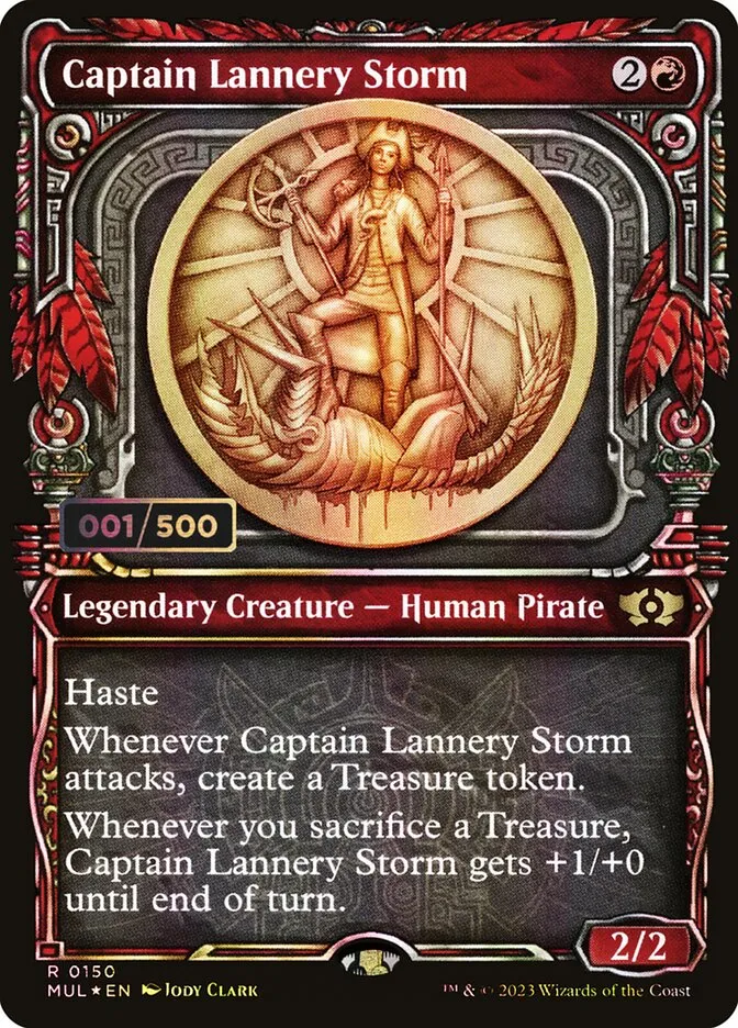 2023 Multiverse Legends Captain Lannery Storm #150z rare card image