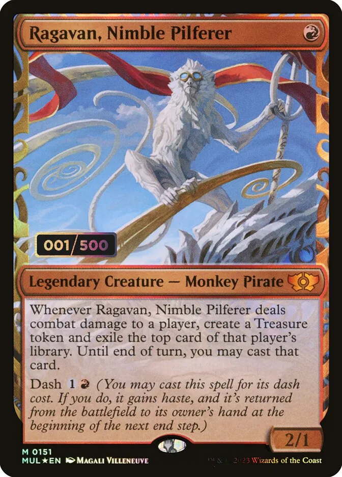 2023 Multiverse Legends Ragavan, Nimble Pilferer mythic #151z mythic card image