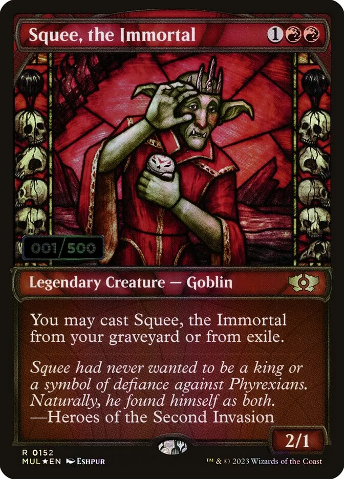 2023 Multiverse Legends Squee, the Immortal #152z rare card image