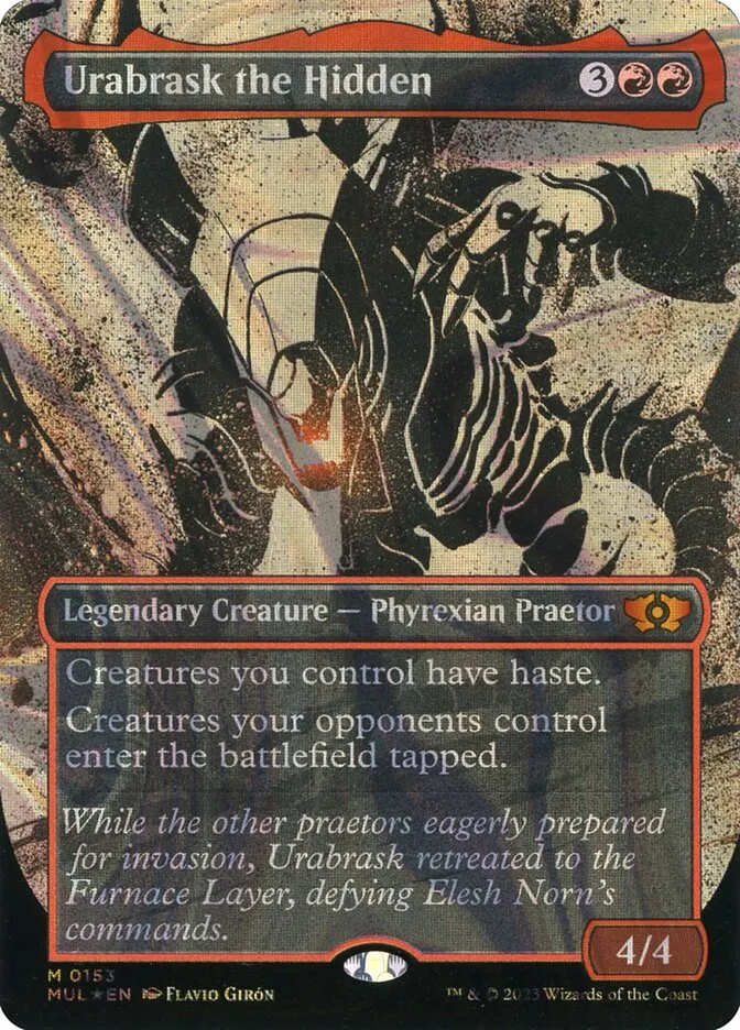 2023 Multiverse Legends Urabrask the Hidden [Serialized] mythic #153 mythic card image