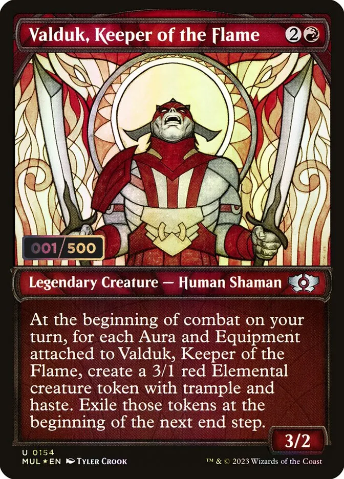 2023 Multiverse Legends Valduk, Keeper of the Flame #154z uncommon card image