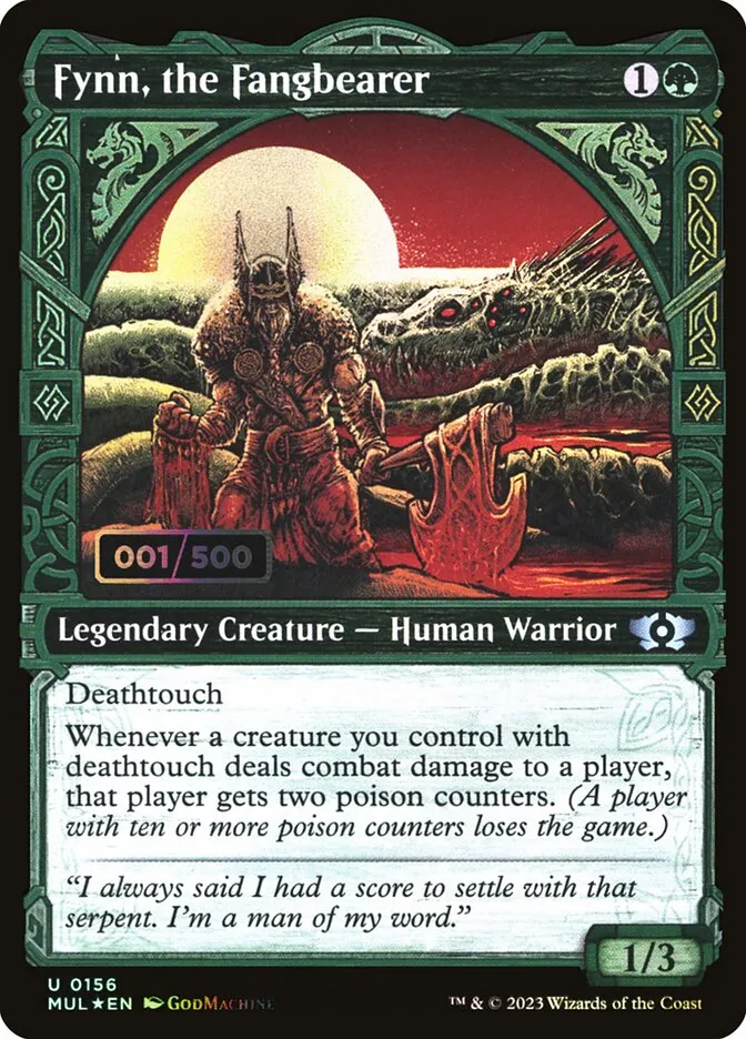 2023 Multiverse Legends Fynn, the Fangbearer #156z uncommon card image